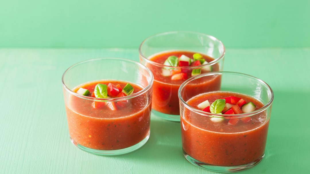 Red Pepper Gazpacho (Raw Vegan)